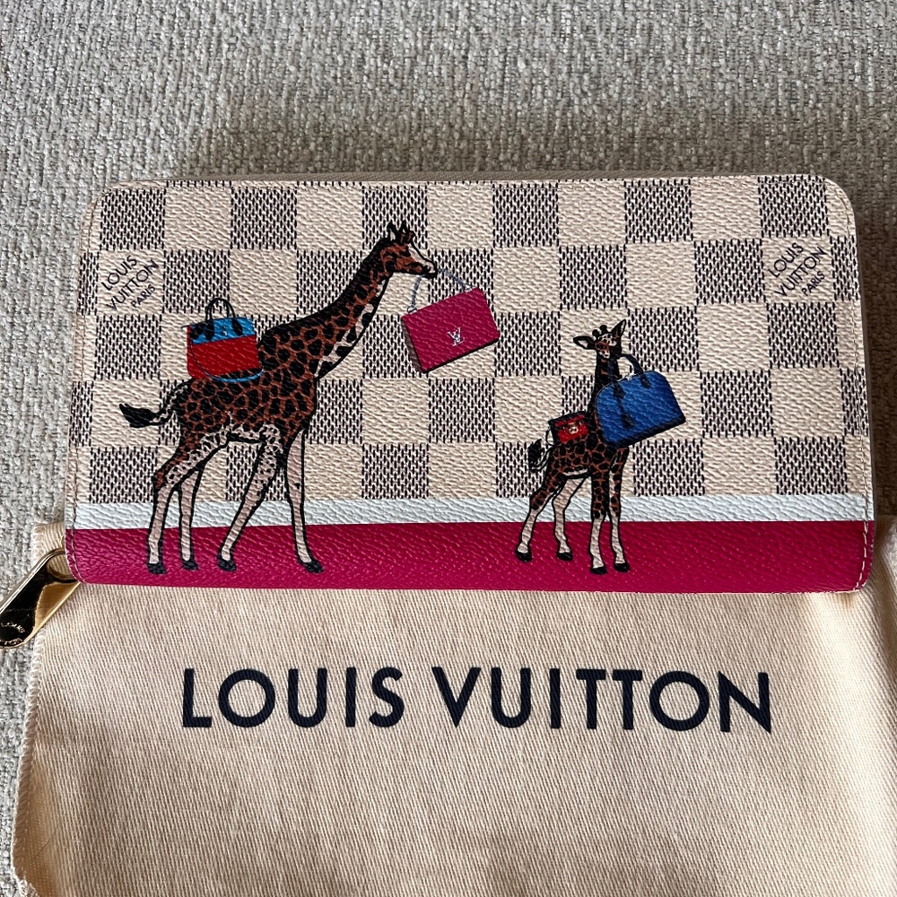 Louis Vuitton Zippy Wallet Giraffe - Damier Azur